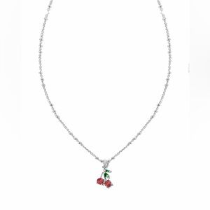 Kendra Scott Silver Cherry Necklace